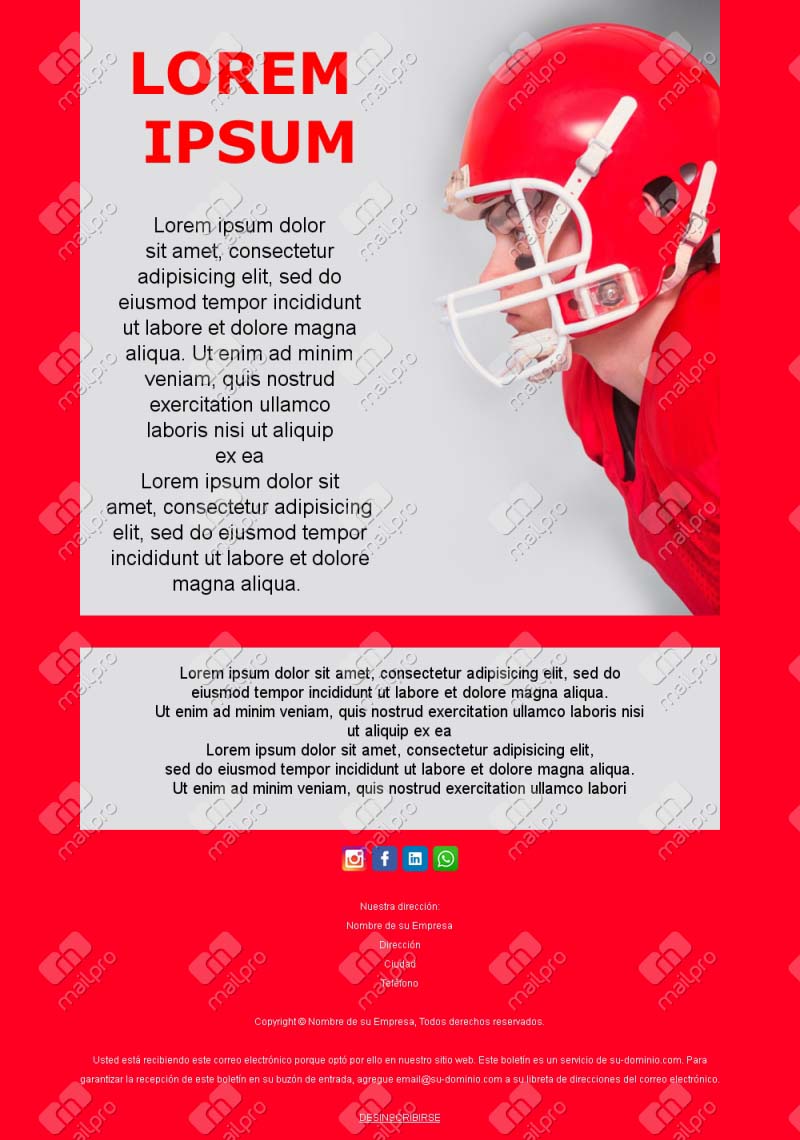 Correo Promoción Deportiva
