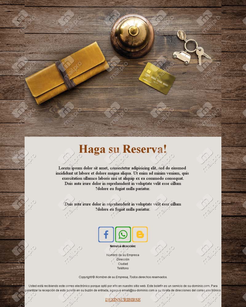 Correo de Reservas