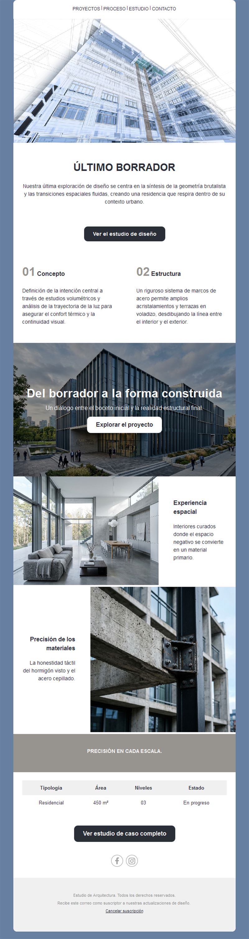 Email de arquitectura: del boceto a la obra