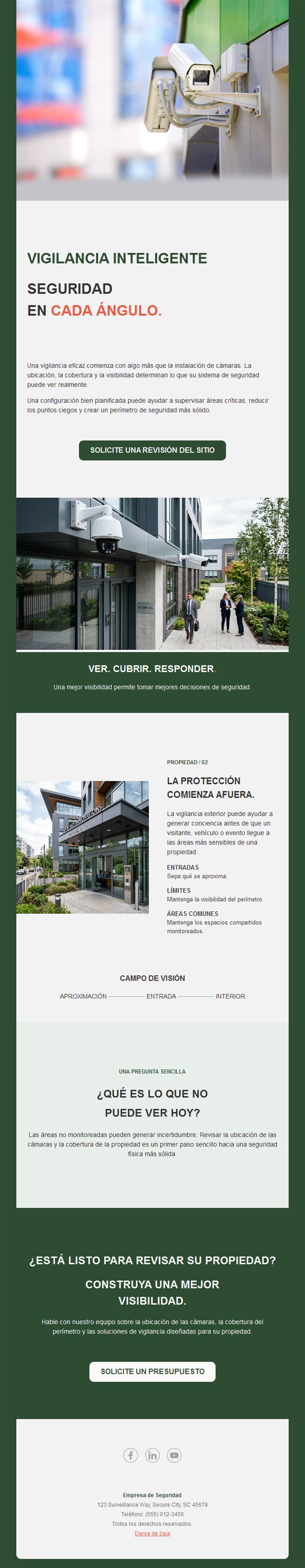 Email de videovigilancia inteligente