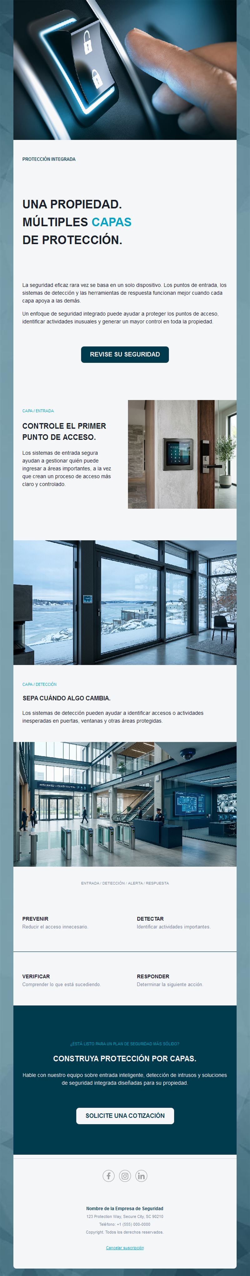 Email de seguridad integral de inmuebles