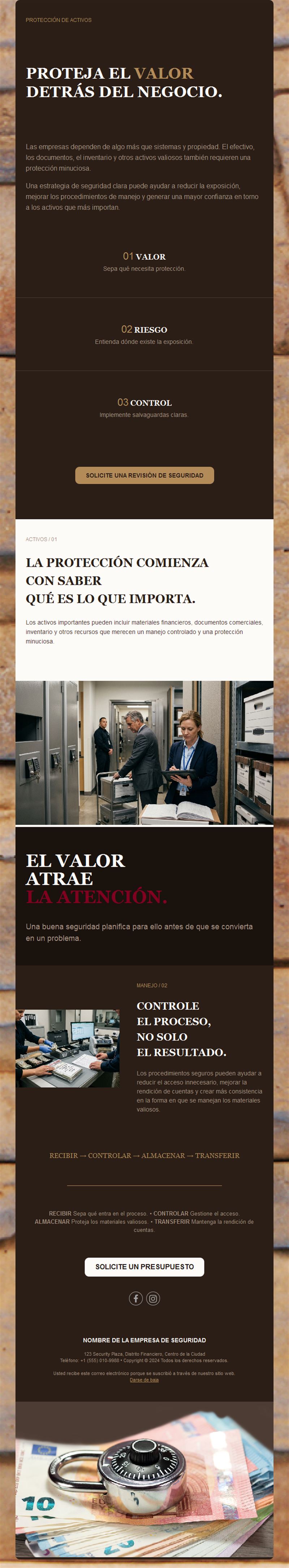 Email de protección de activos