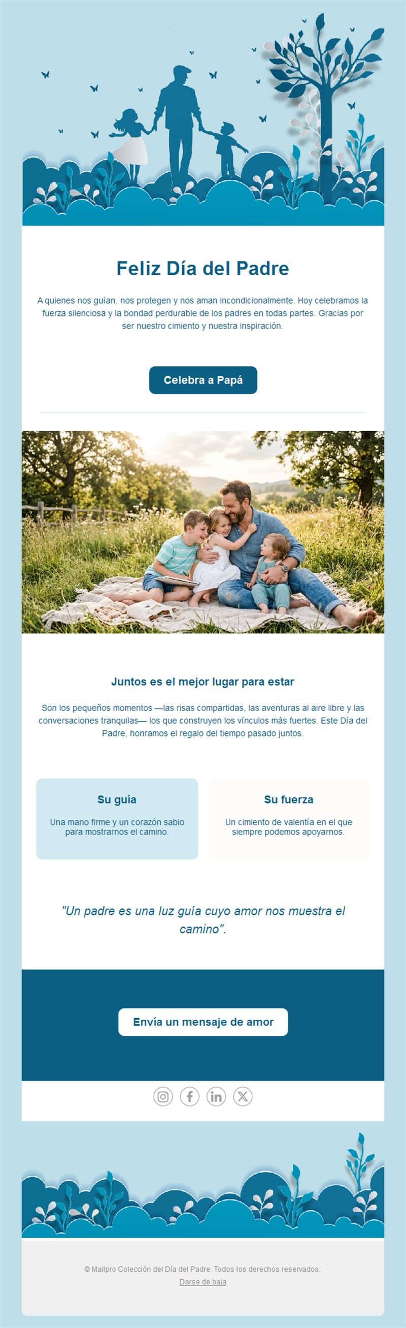 Email de homenaje del Día del Padre
