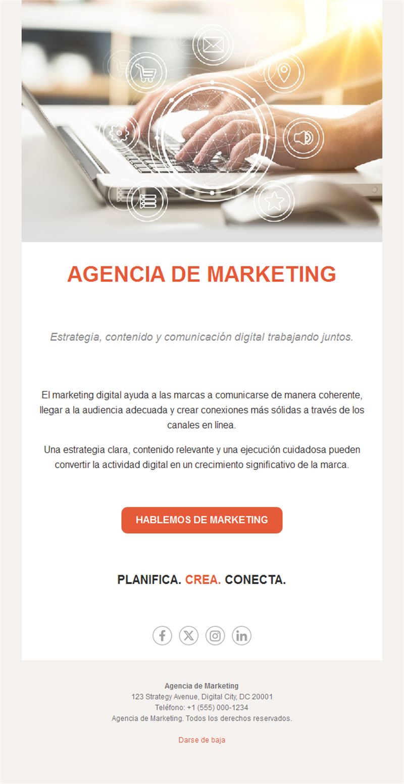 Email de agencia de comunicación digital
