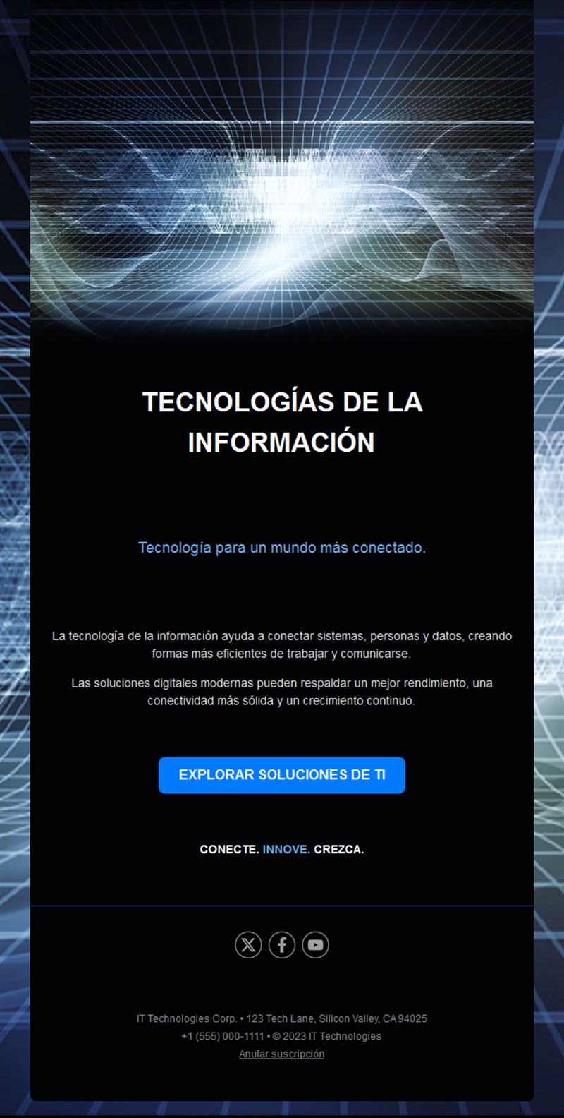 Email negro de tecnologías de la información