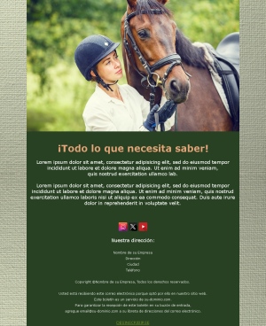 Plantillas Paseo a Caballo