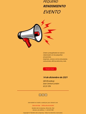 Plantilla de Email de Invitación a Evento