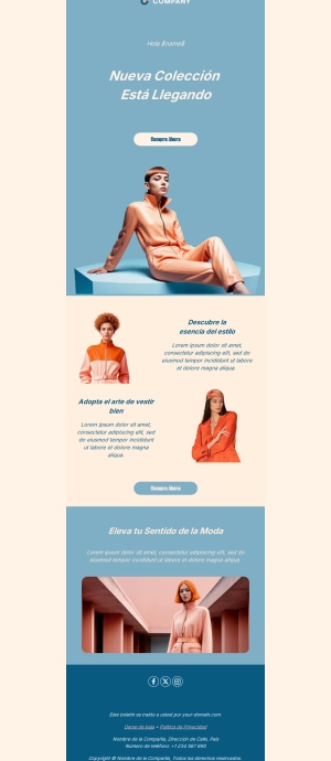 Plantillas de Email de Moda