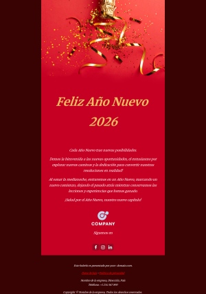 Saludos de Año Nuevo 2026