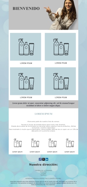 Plantilla de Email de Bienvenida