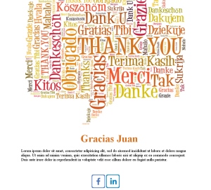 Plantilla Email Gracias Compra