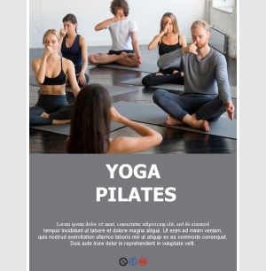 Plantilla Email Yoga Pilates