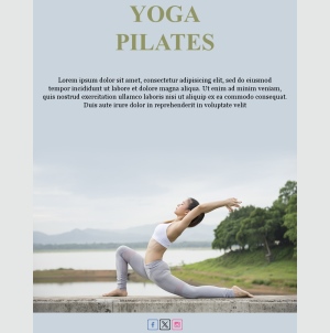 Plantilla Email Yoga Bienestar