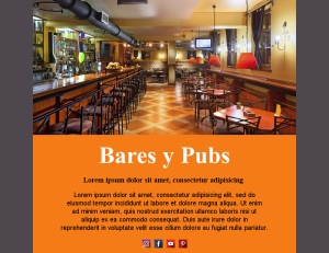 Plantilla Email Ofertas de Bar