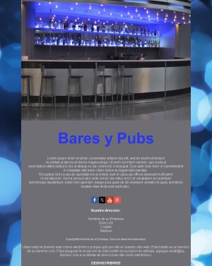 Plantilla Email Novedades Bar