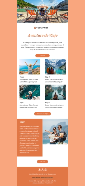 Correo de Viaje Inspirador