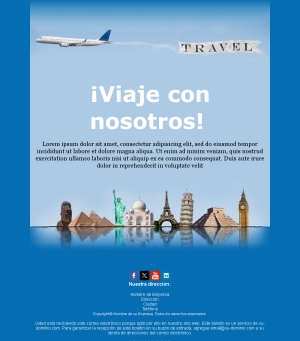 Plantilla Email Turismo Reservas