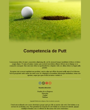 Correo Evento Golf