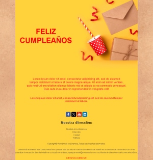 Colorful Birthday Email