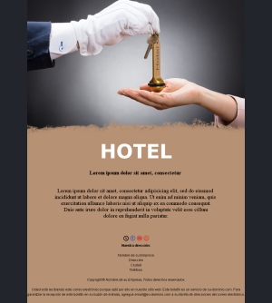 Plantilla de  Hotel 