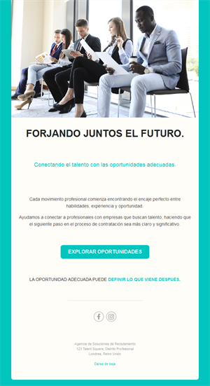 Email de agencia de captación de talento