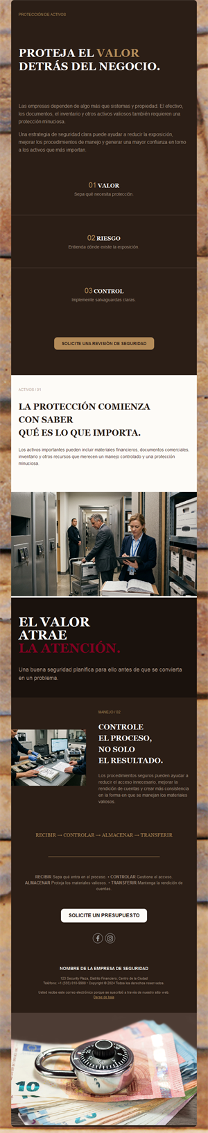 Email de protección de activos
