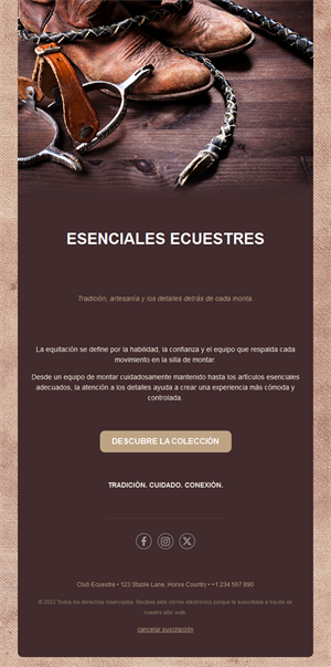 Email de tienda de hípica