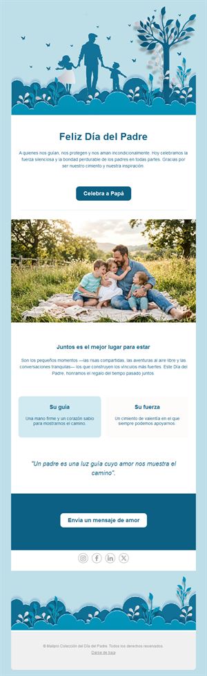 Email de homenaje del Día del Padre