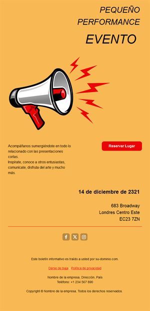 Event Invitation Email Template for Customers