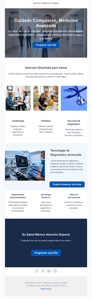 Email de clínica multiespecialidad