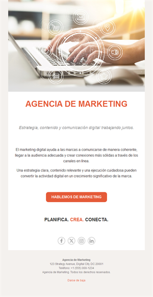 Email de agencia de comunicación digital