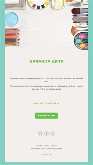 Email de clases de acuarela y dibujo