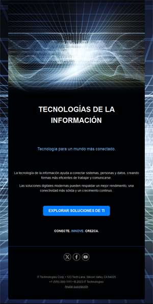 Email negro de tecnologías de la información