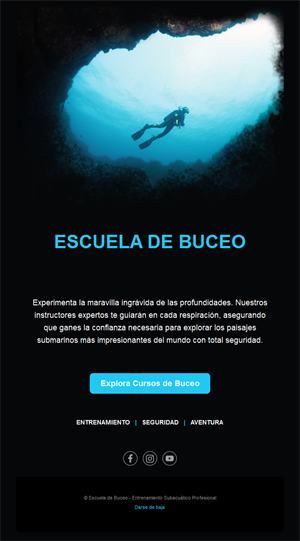 Email de escuela de buceo
