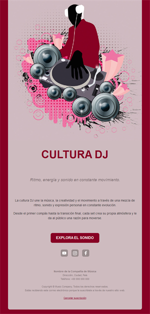 Email de cultura DJ